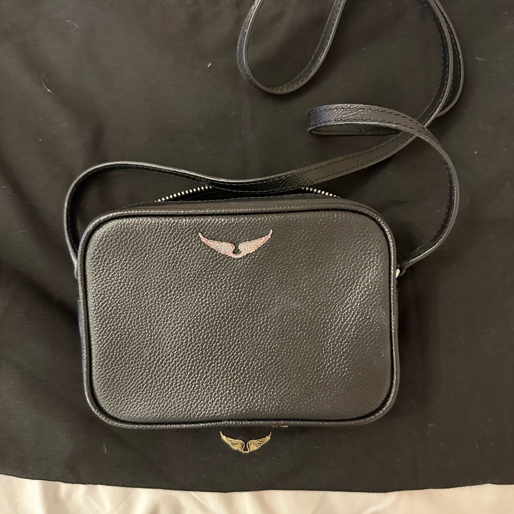 Zadig & Voltaire Black Leather Mini Crossbody bag